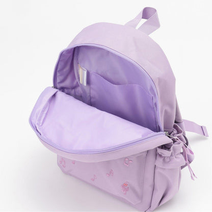 mimi醬蝴蝶結蕾絲繫帶雙肩包