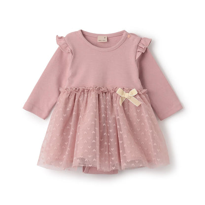 網紗拼接連體衣