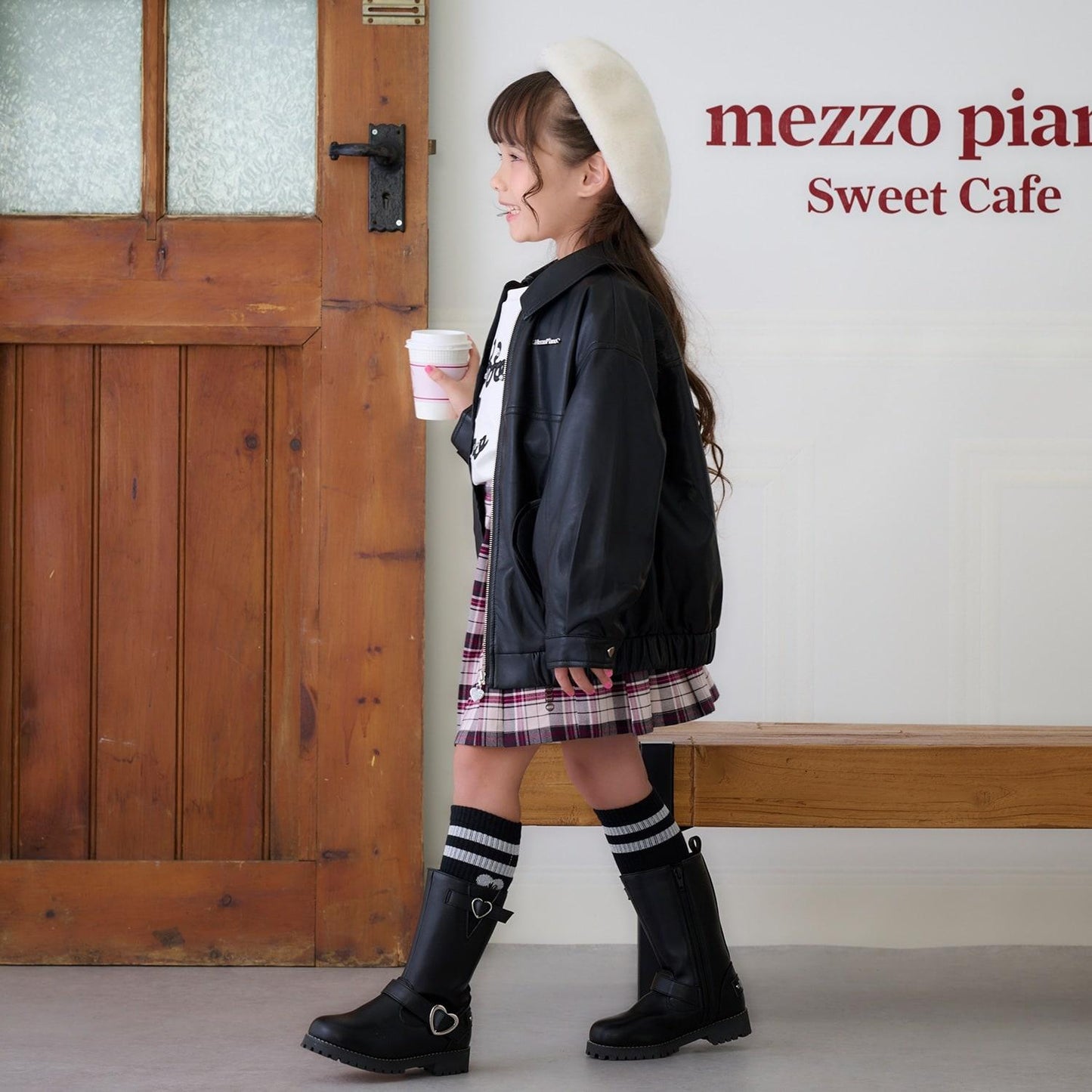 寬鬆版型仿皮夾克