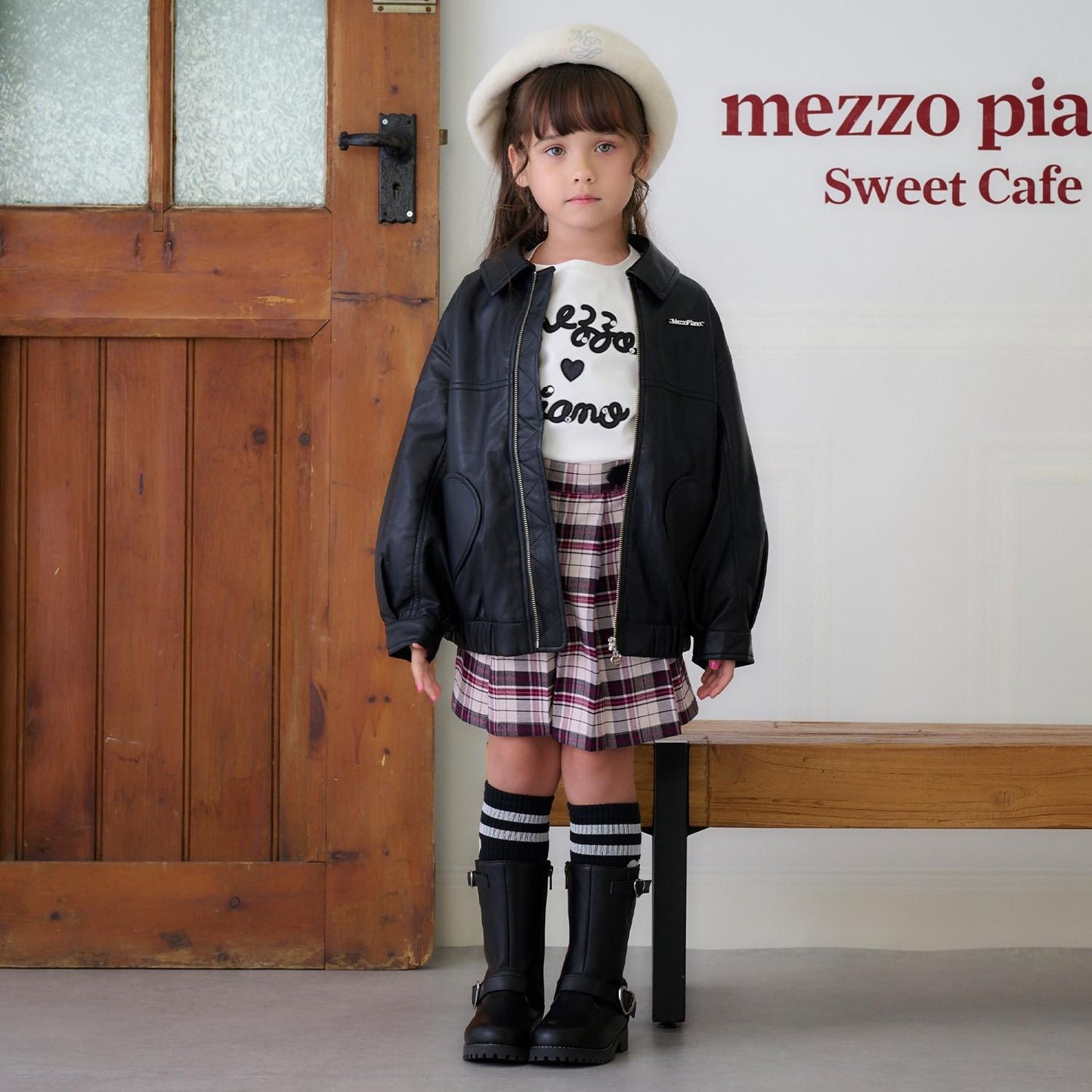 單點logo刺繡巴斯克貝雷帽