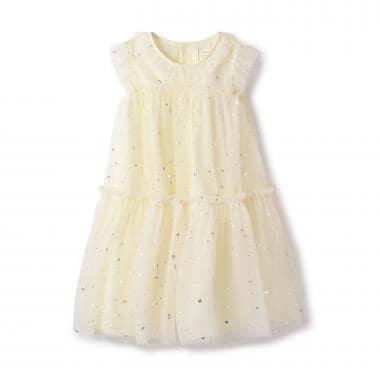 星星網紗連衣裙