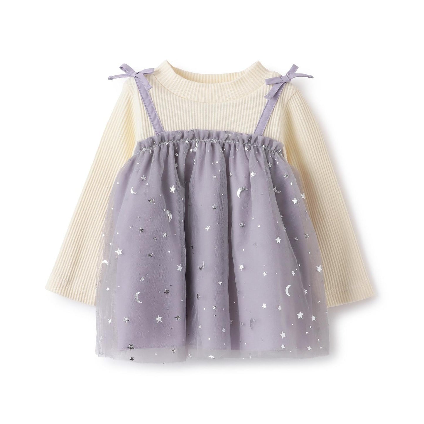 星星網紗長款上衣