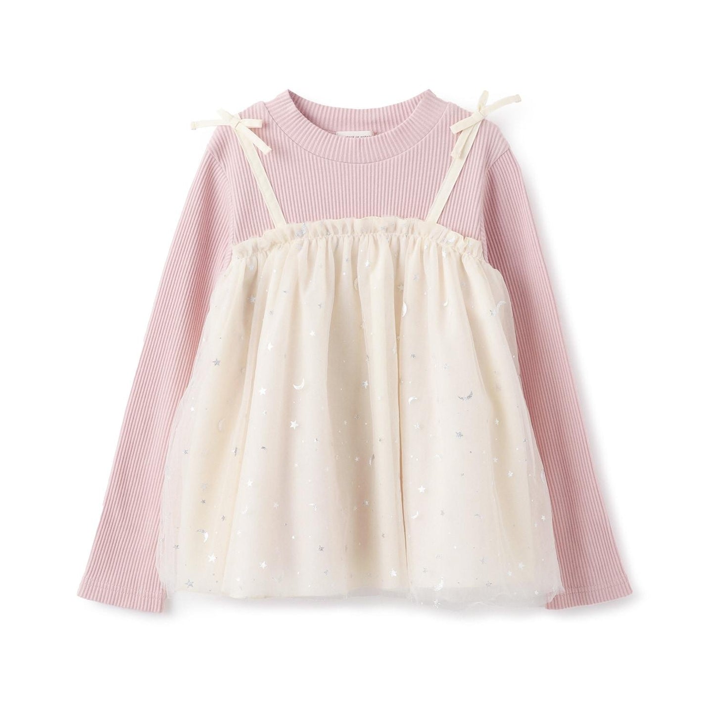 星星網紗長款上衣