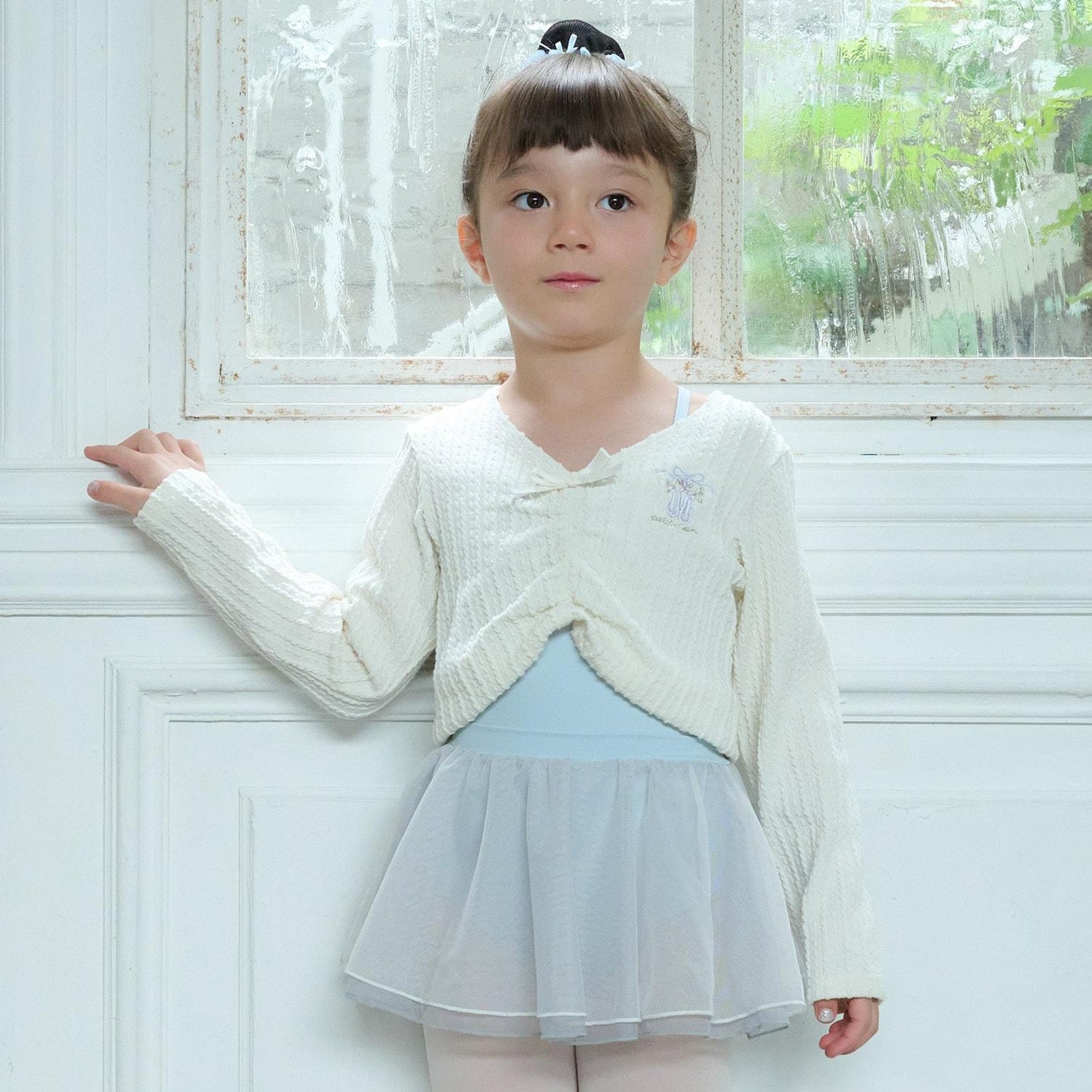 芭蕾風提花上衣