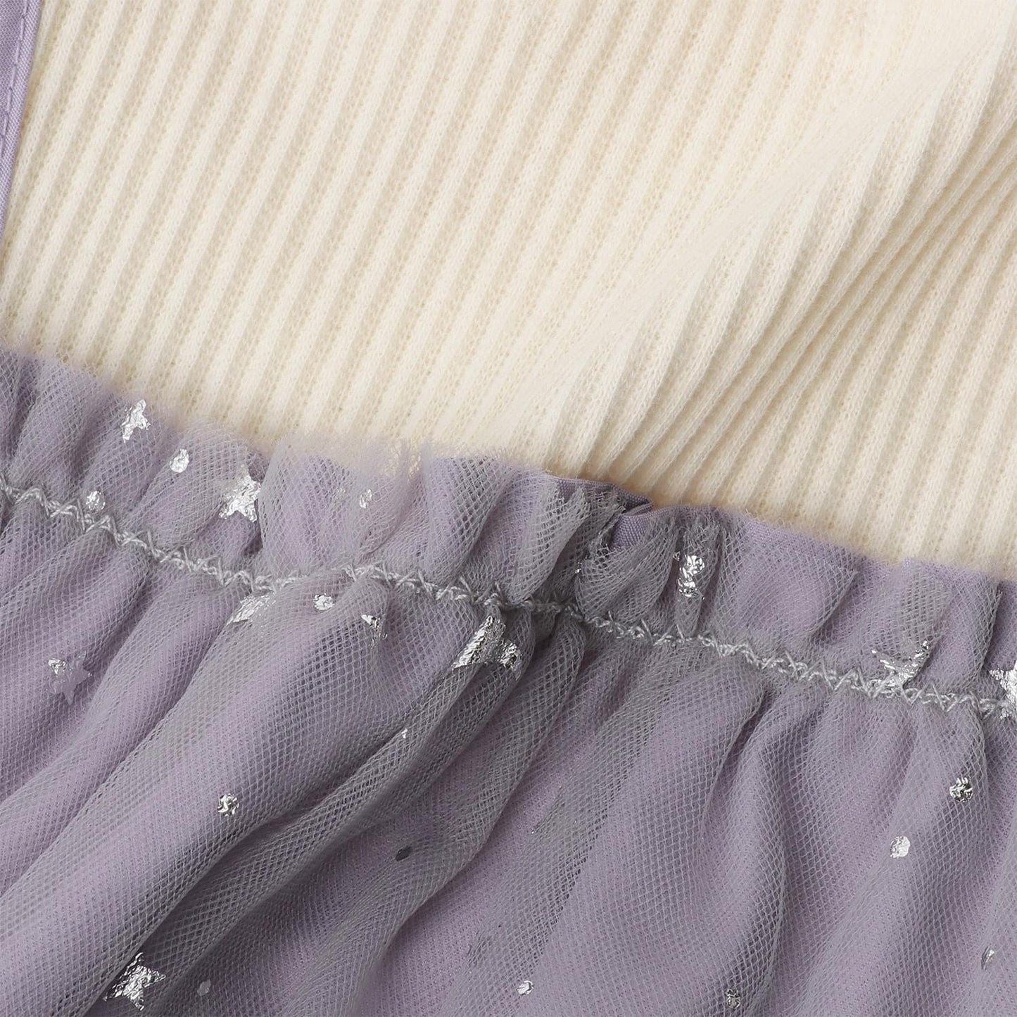 星星網紗長款上衣