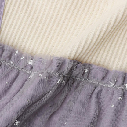 星星網紗長款上衣