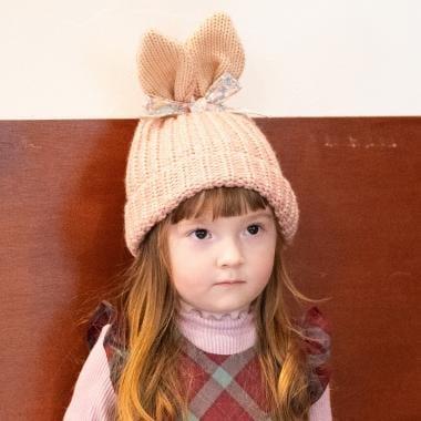 兔耳朵針織帽