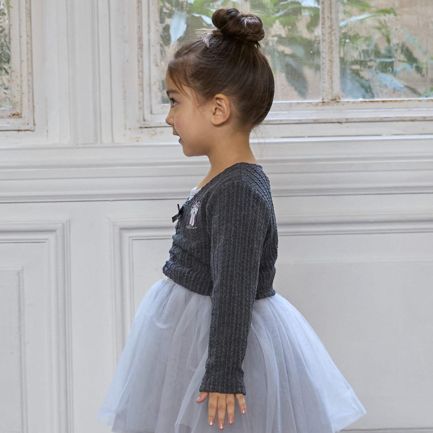 芭蕾風提花上衣