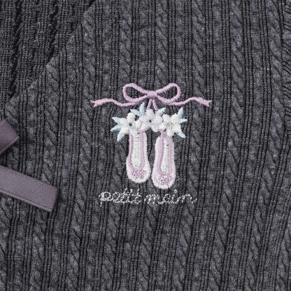 芭蕾風提花上衣