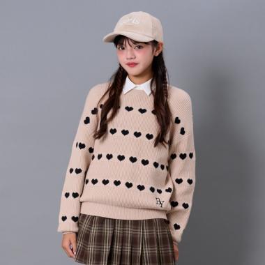 愛心邊飾針織衫