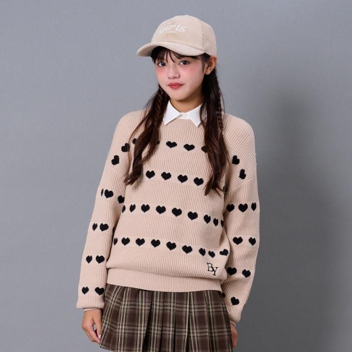 愛心邊飾針織衫