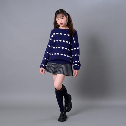 愛心邊飾針織衫