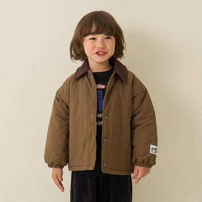 【組合自由系列】燈芯絨翻領泡泡袖夾克