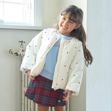 拼色全刺繡無領夾克