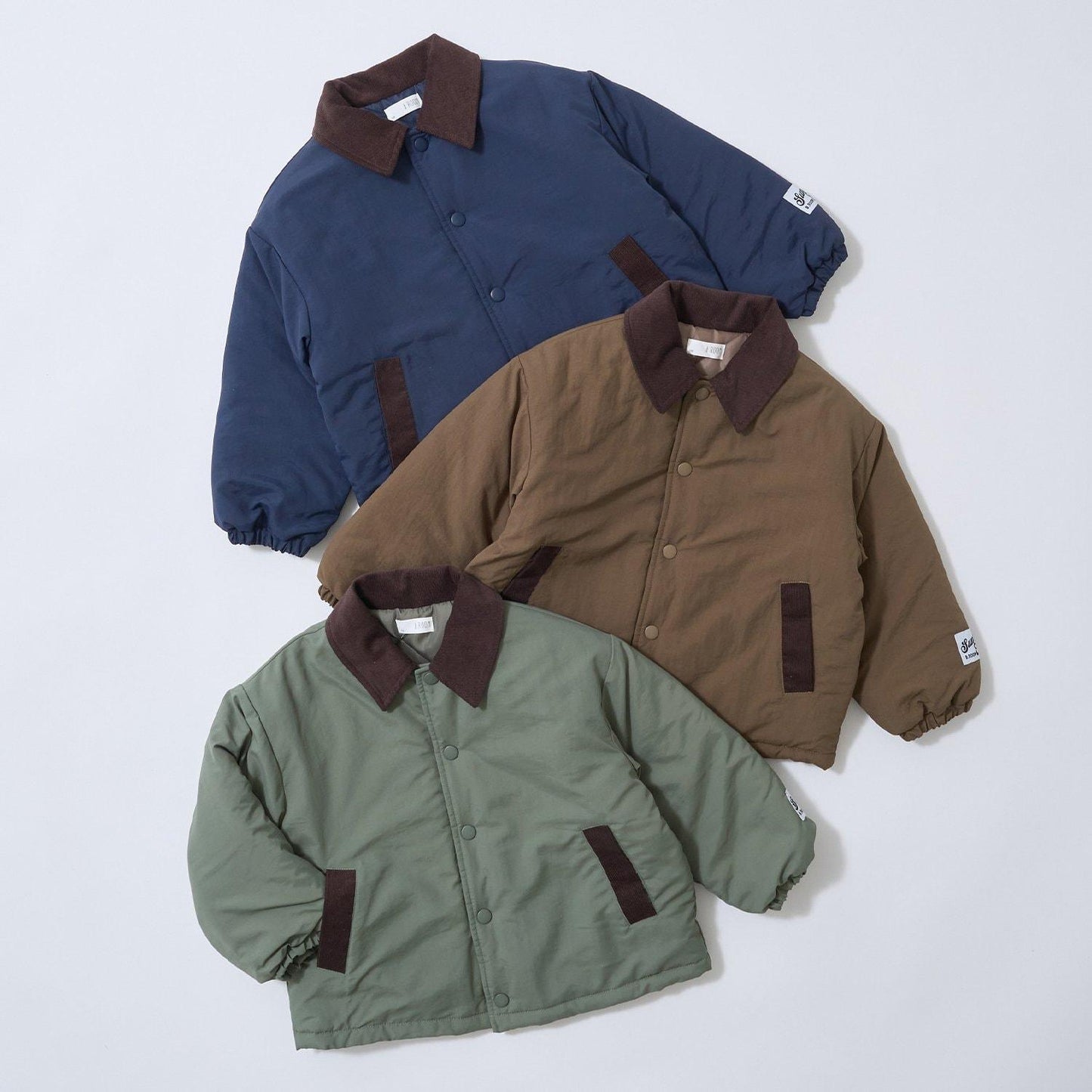 【組合自由系列】燈芯絨翻領泡泡袖夾克