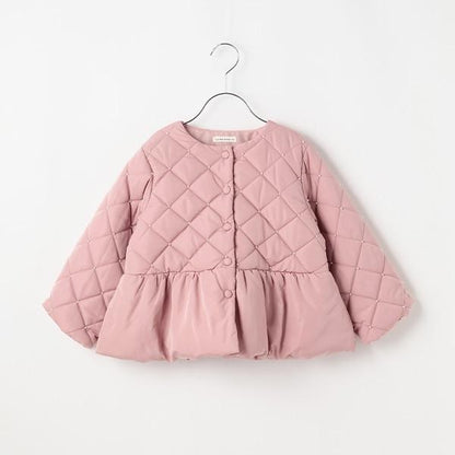 珍珠裝飾菱格短款外套