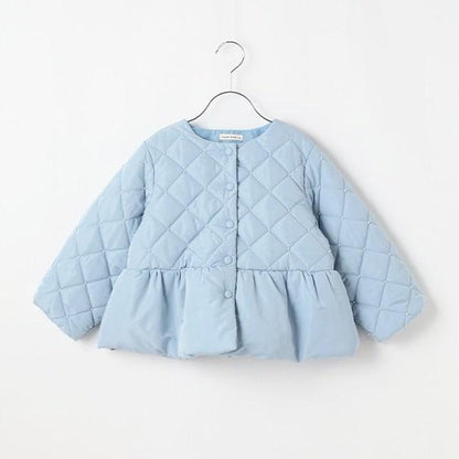 珍珠裝飾菱格短款外套