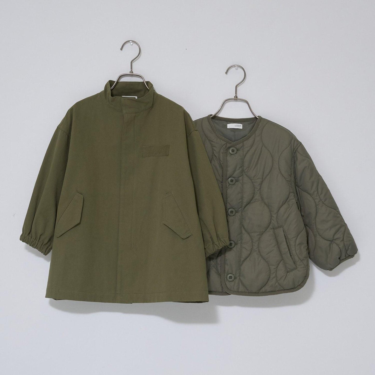 【組合自由系列】中長款派克大衣