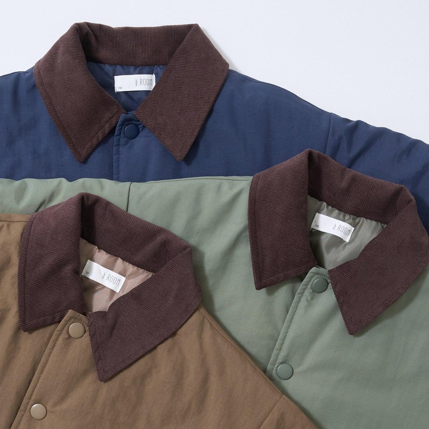 【組合自由系列】燈芯絨翻領泡泡袖夾克