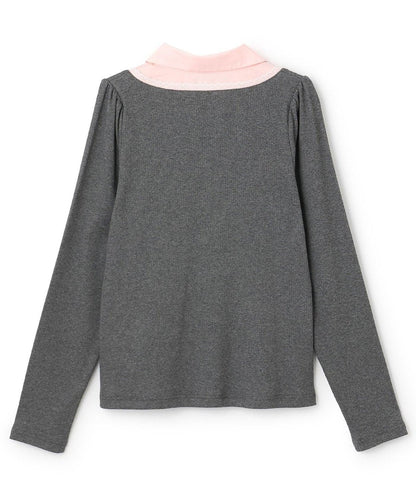 襯衫疊穿設計套頭衫【韓國時尚】