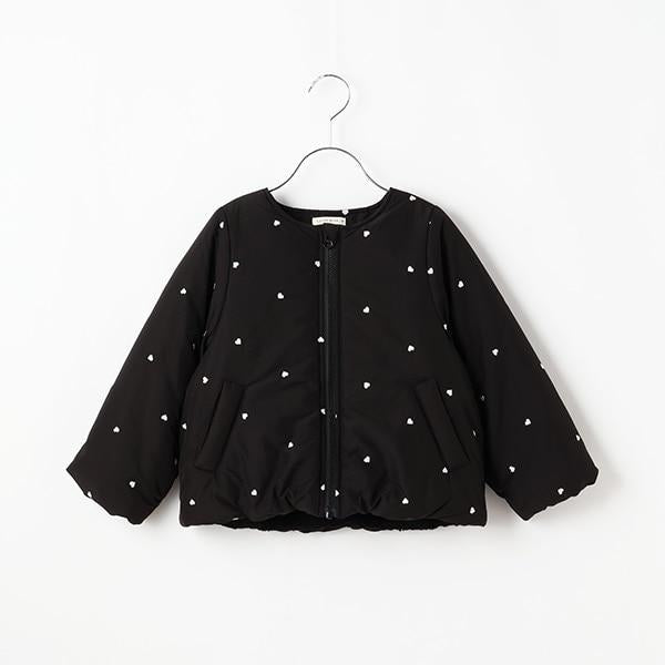 拼色全刺繡無領夾克