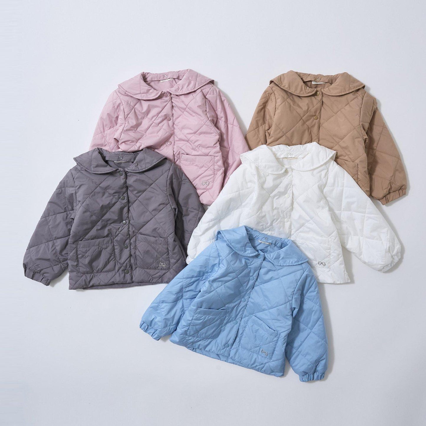 可拆卸水手領夾棉外套