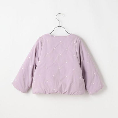 拼色全刺繡無領夾克