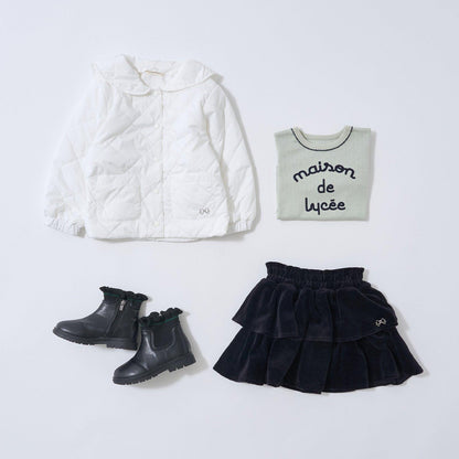 可拆卸水手領夾棉外套