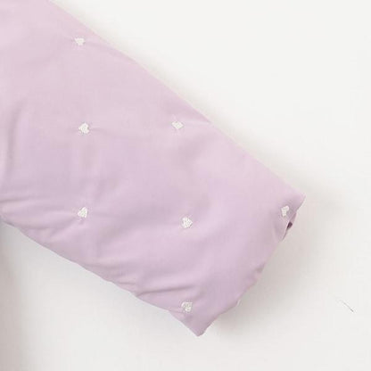 拼色全刺繡無領夾克