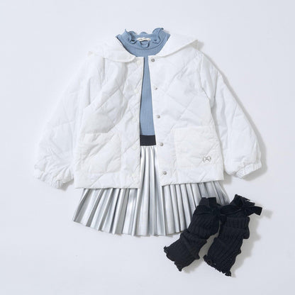 可拆卸水手領夾棉外套