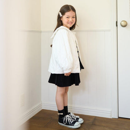 可拆卸水手領夾棉外套