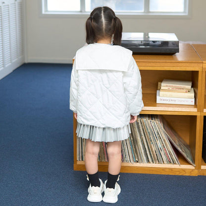 可拆卸水手領夾棉外套