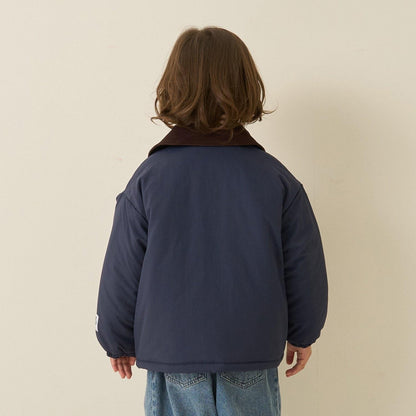 【組合自由系列】燈芯絨翻領泡泡袖夾克