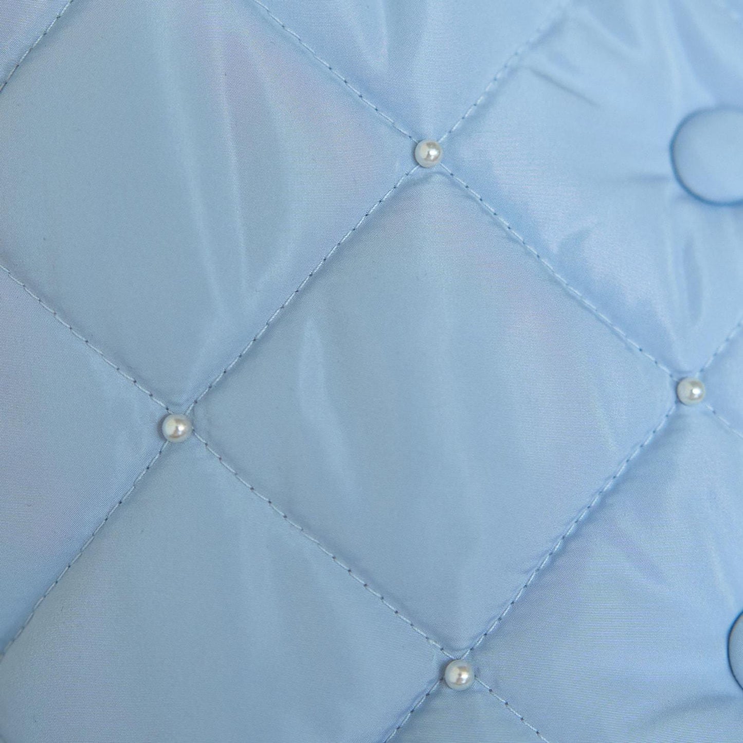 珍珠裝飾菱格短款外套