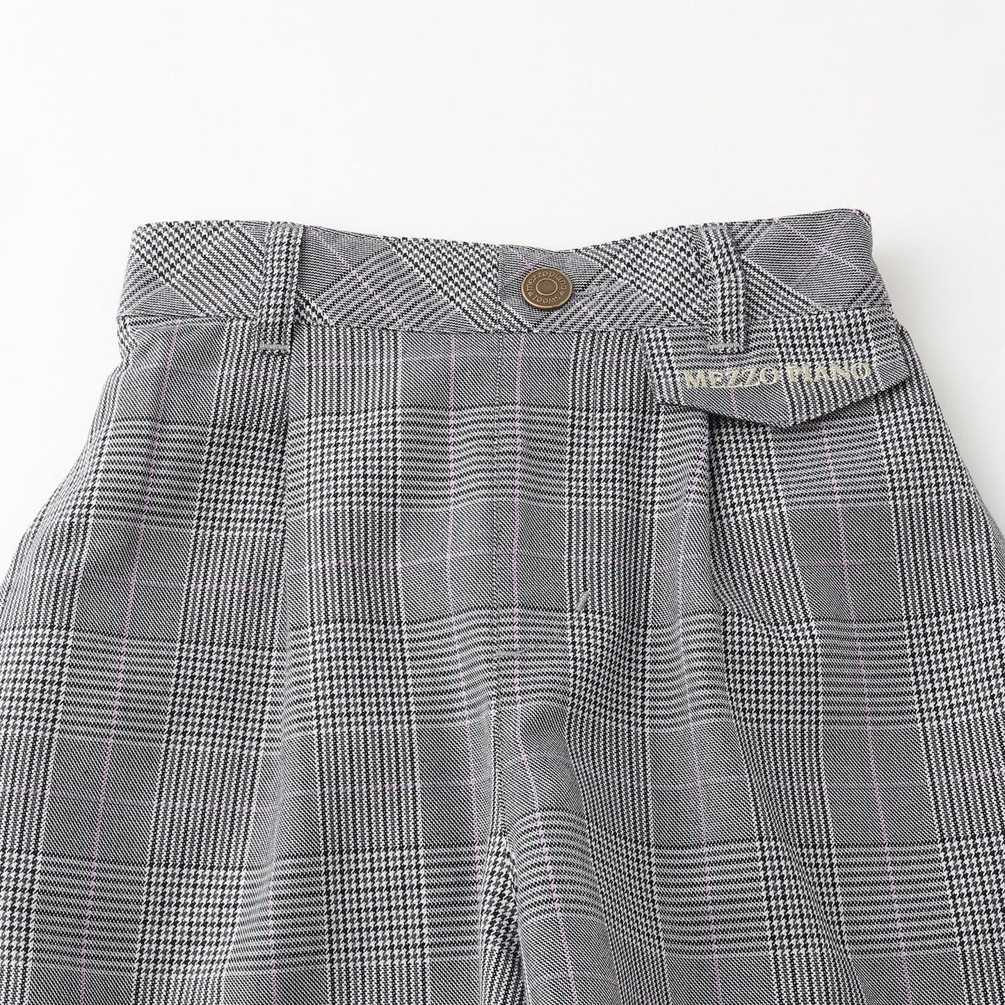【人氣商品】【直營店無售】附熊吊墜格紋短褲