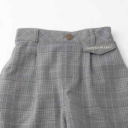 【人氣商品】【直營店無售】附熊吊墜格紋短褲