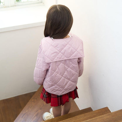 可拆卸水手領夾棉外套