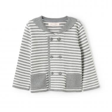 水手領針織開衫【日本製造】