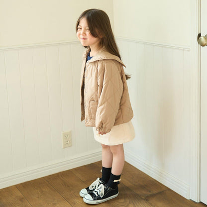 可拆卸水手領夾棉外套