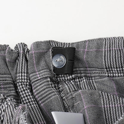 【人氣商品】【直營店無售】附熊吊墜格紋短褲