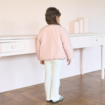 拼色全刺繡無領夾克