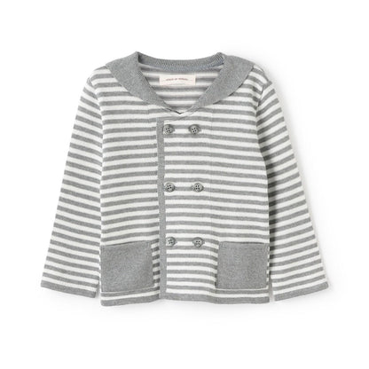 水手領針織開衫【日本製造】