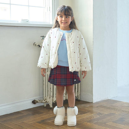 拼色全刺繡無領夾克