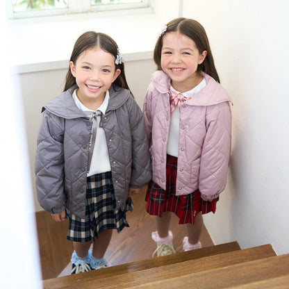 可拆卸水手領夾棉外套