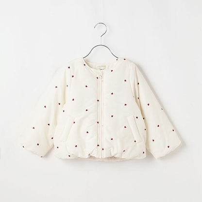 拼色全刺繡無領夾克