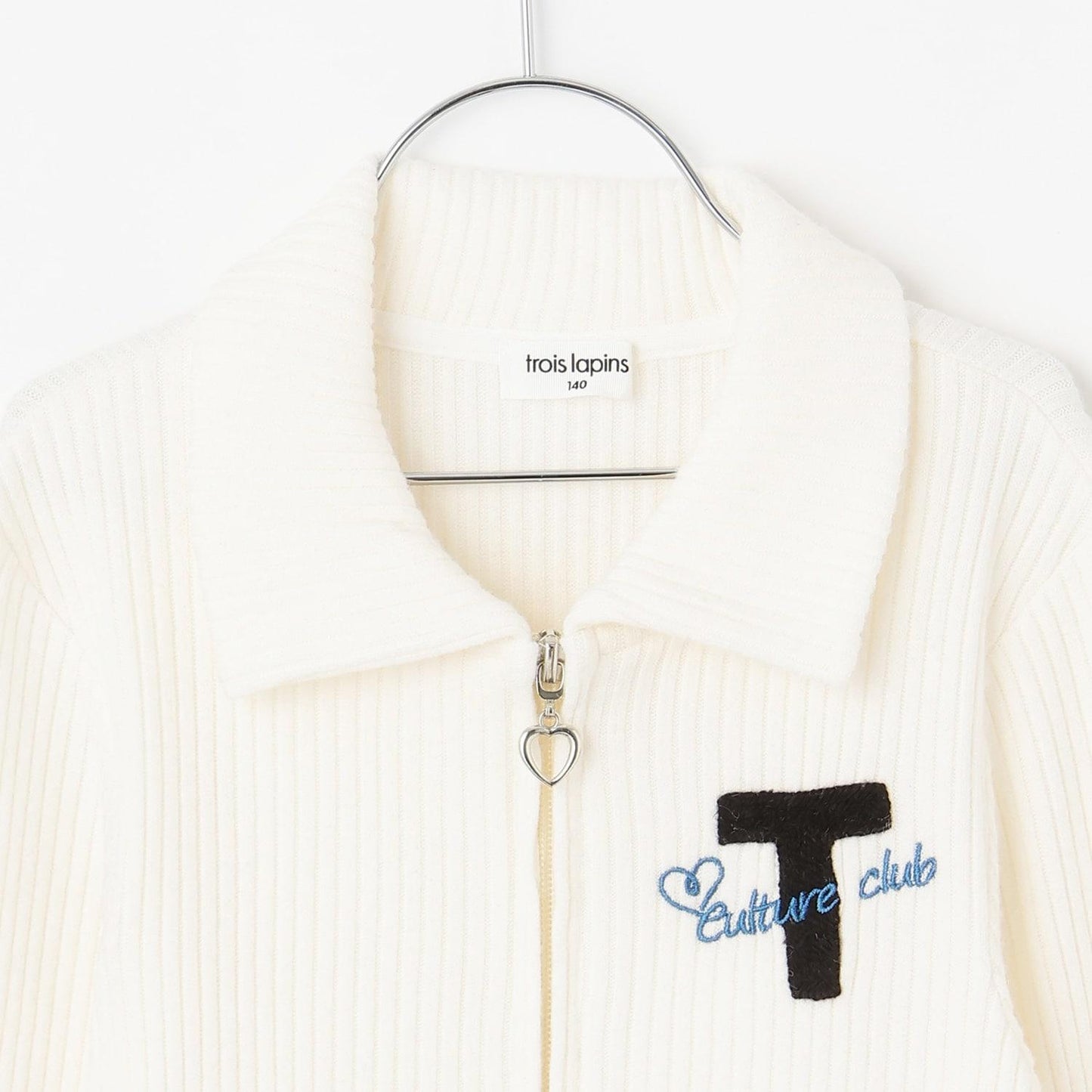 【Trois Lapins】雙拉鍊羅紋開衫
