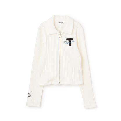 【Trois Lapins】雙拉鍊羅紋開衫