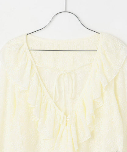 荷葉邊短款開衫吊帶套裝【韓國時尚】