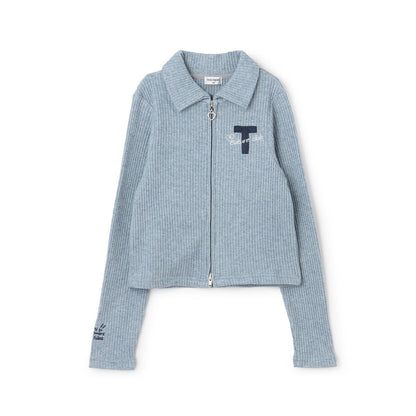 【Trois Lapins】雙拉鍊羅紋開衫