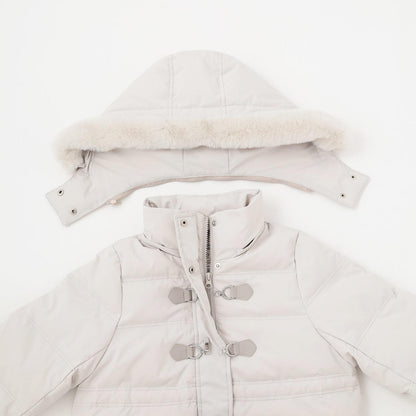 【130cm可選】【防潑水・可家庭水洗】A字型羽絨大衣